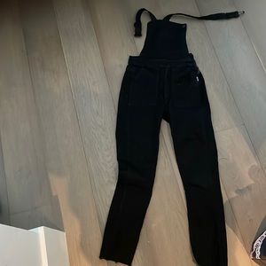 Madewell black skinny overalls worn once xs